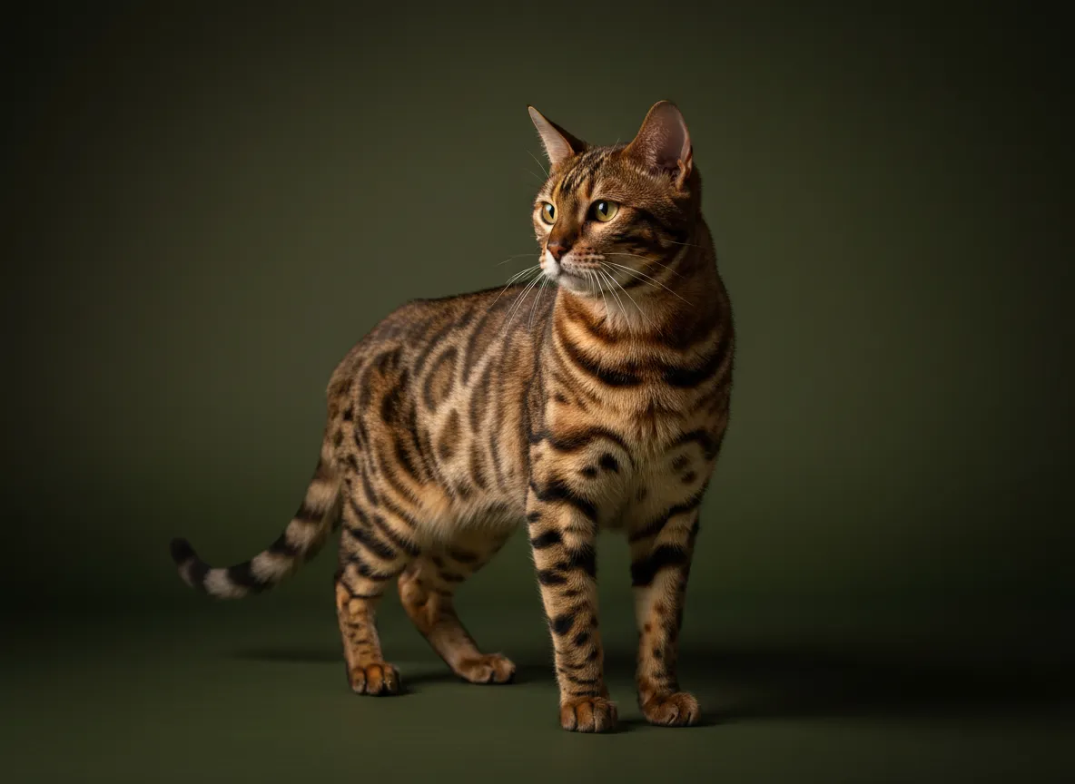 BeauBijou Bengal Stud showcasing strong structural profile and pedigree traits