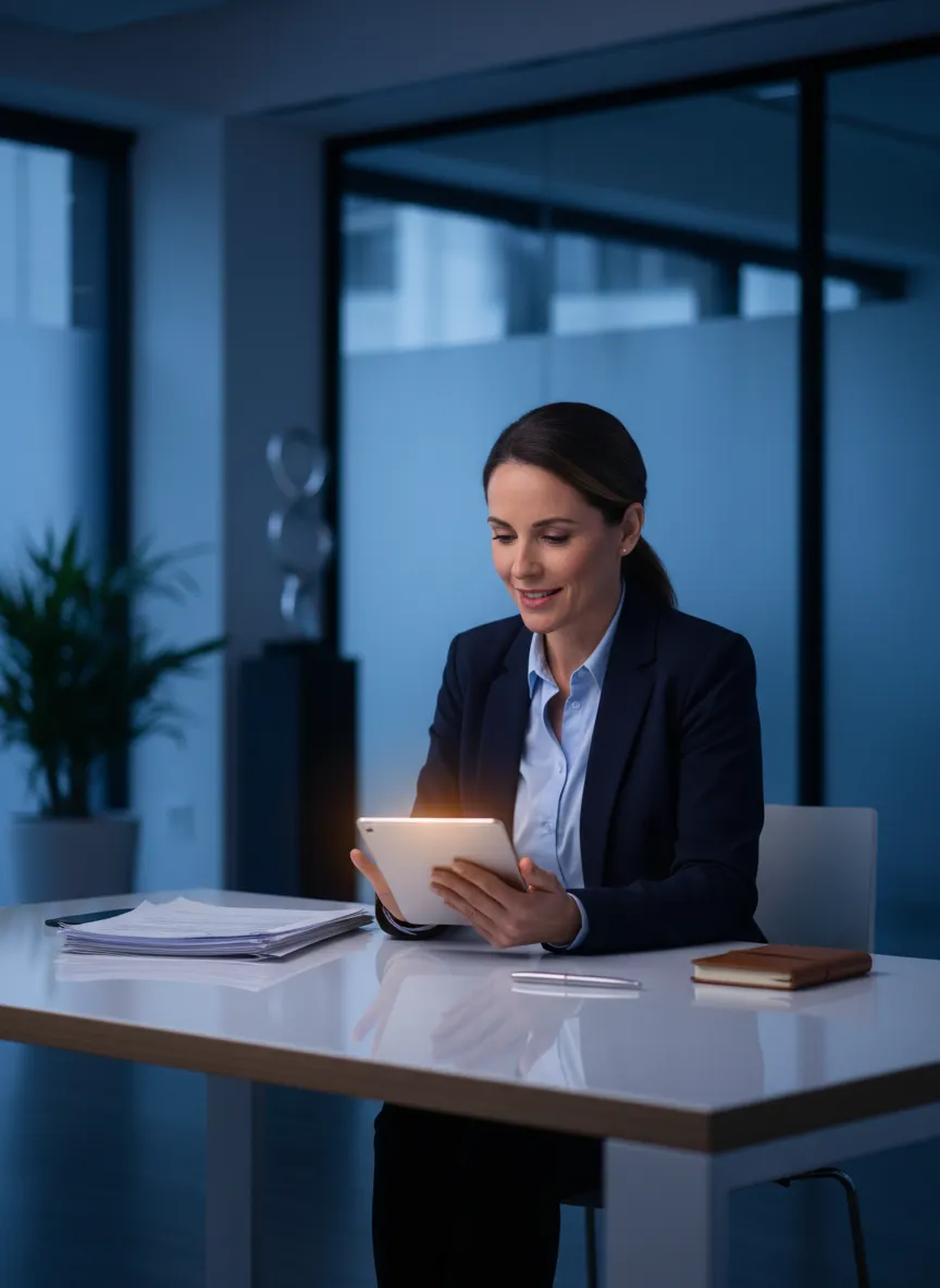 Professional public adjuster reviewing property documents