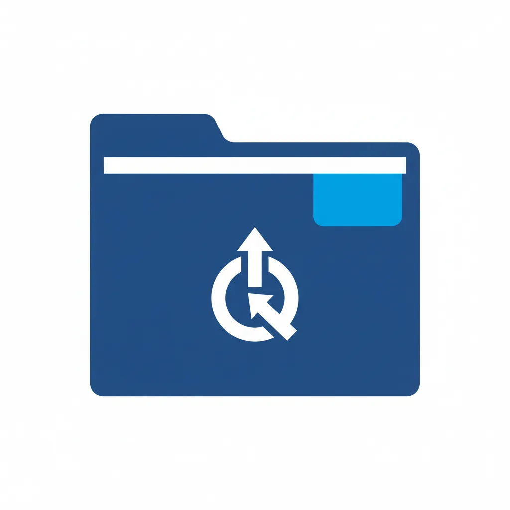 Iconic isolated folder object representing company formation