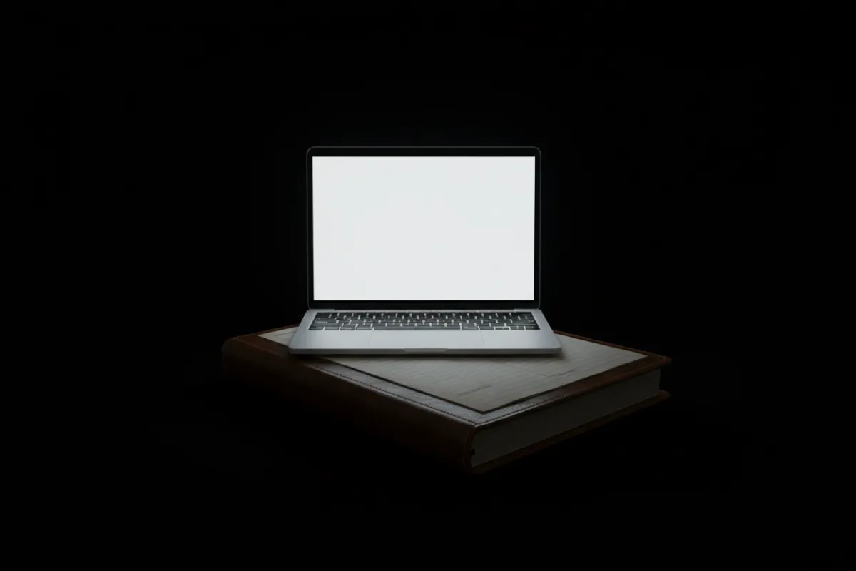 Laptop with ledger for Xero Management