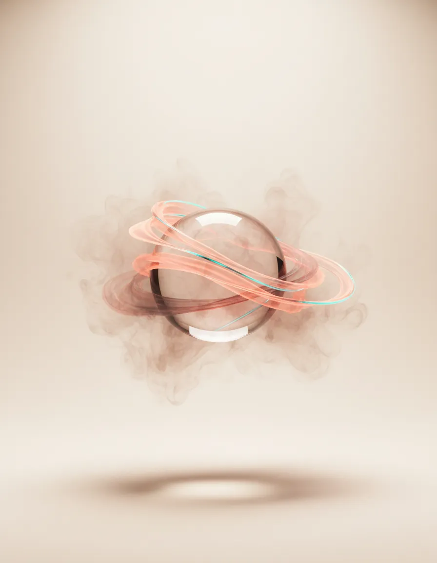 Abstract representation of clarity emerging from chaos