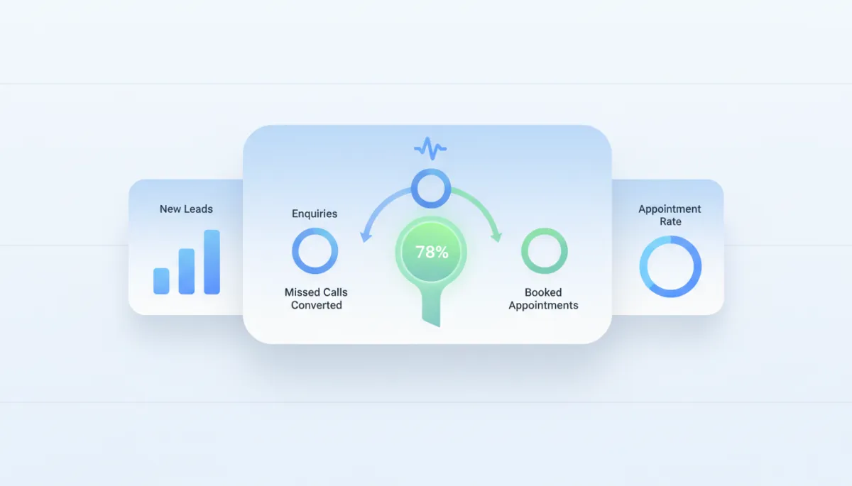Dentileadsflow dashboard preview with leads and bookings