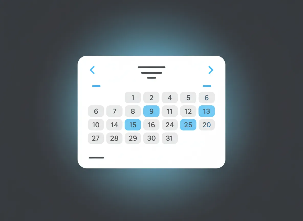Calendar UI Placeholder