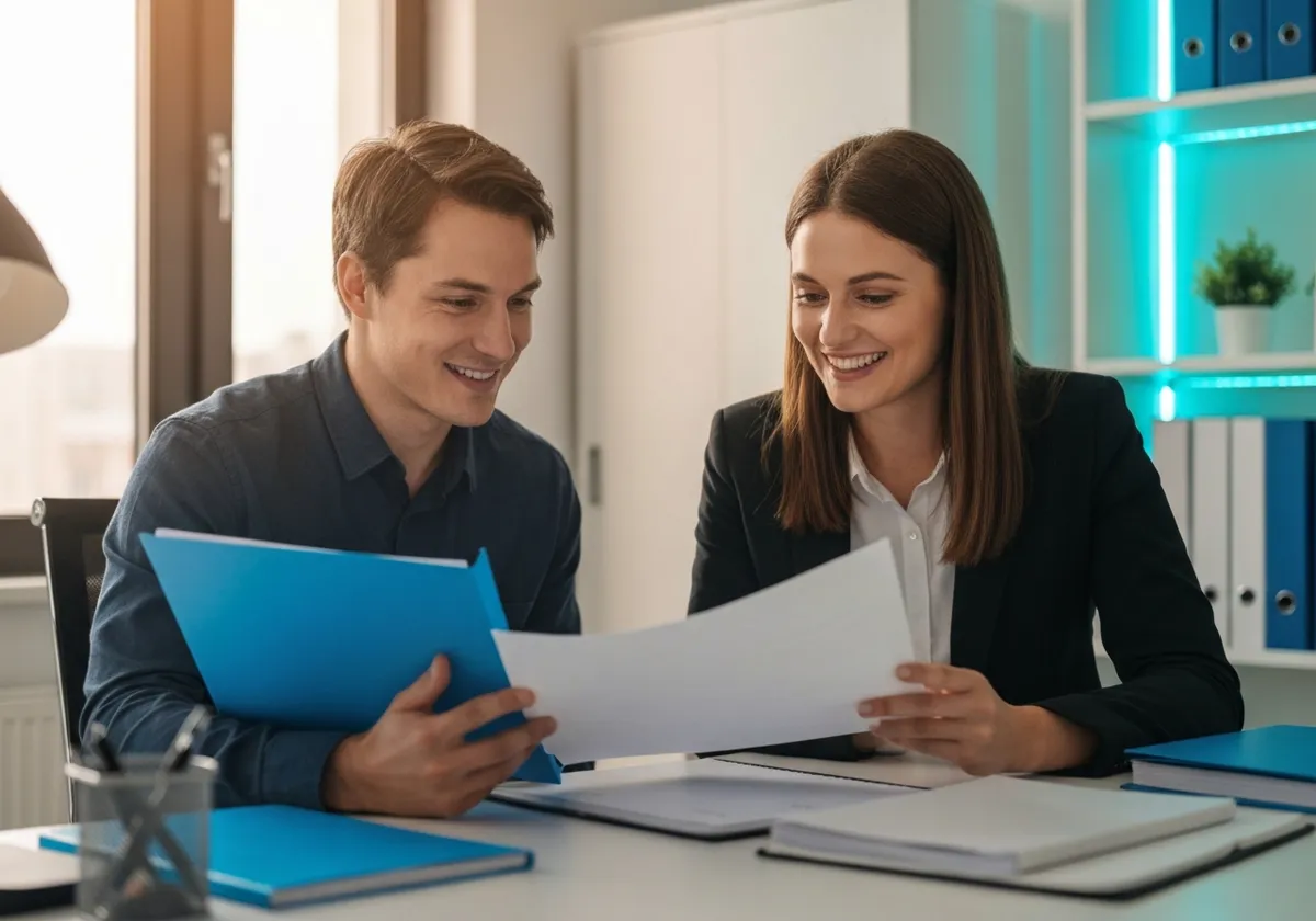 Small business team collaborating