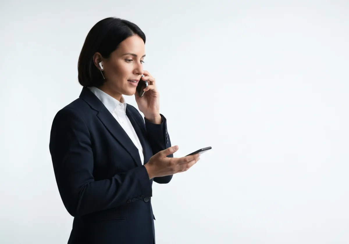Profesional confiando en tecnología de inteligencia artificial