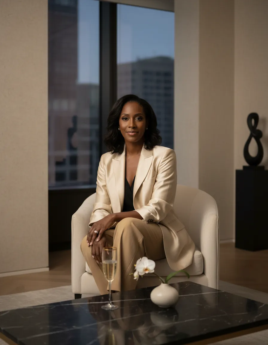 Professional founder photo of Queenie Brown, founder of SoCal AI Receptionist