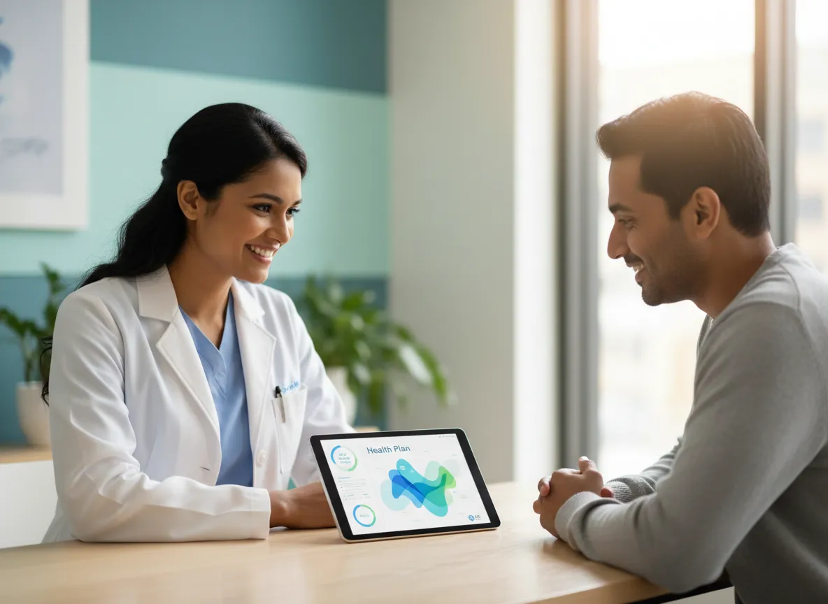 Health Insurance - Doctor and patient