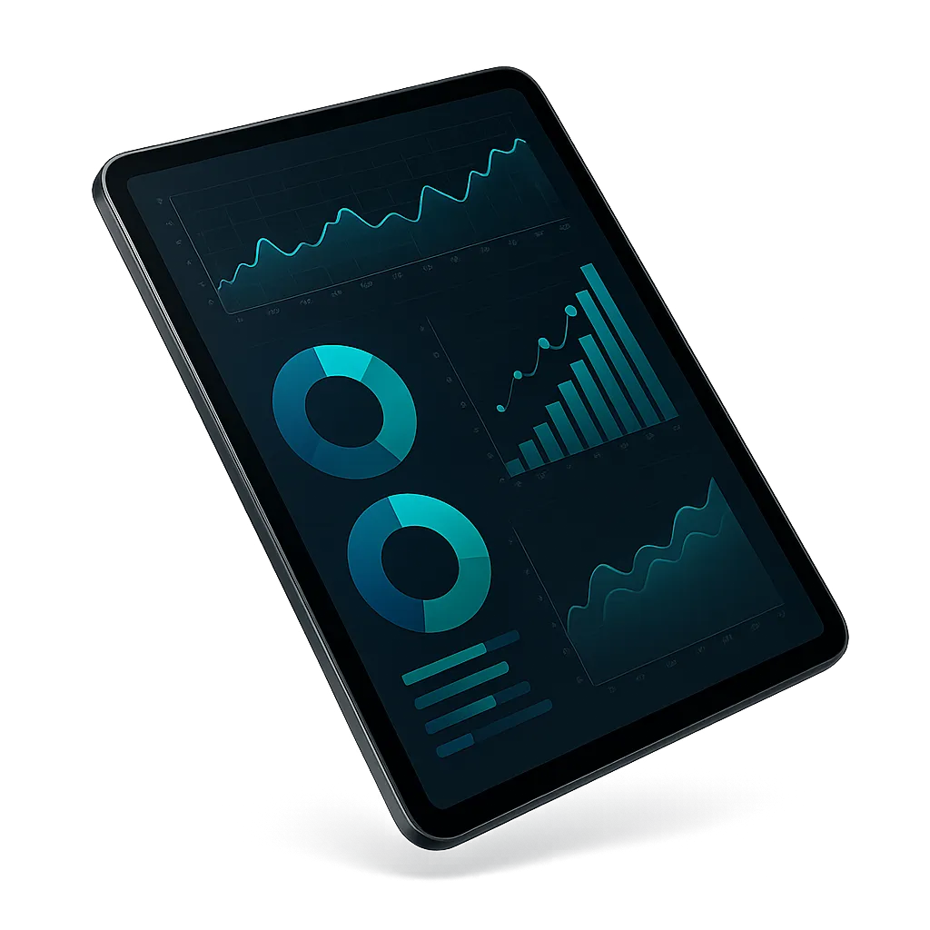 Marketing audit diagnostic tool interface on a premium device