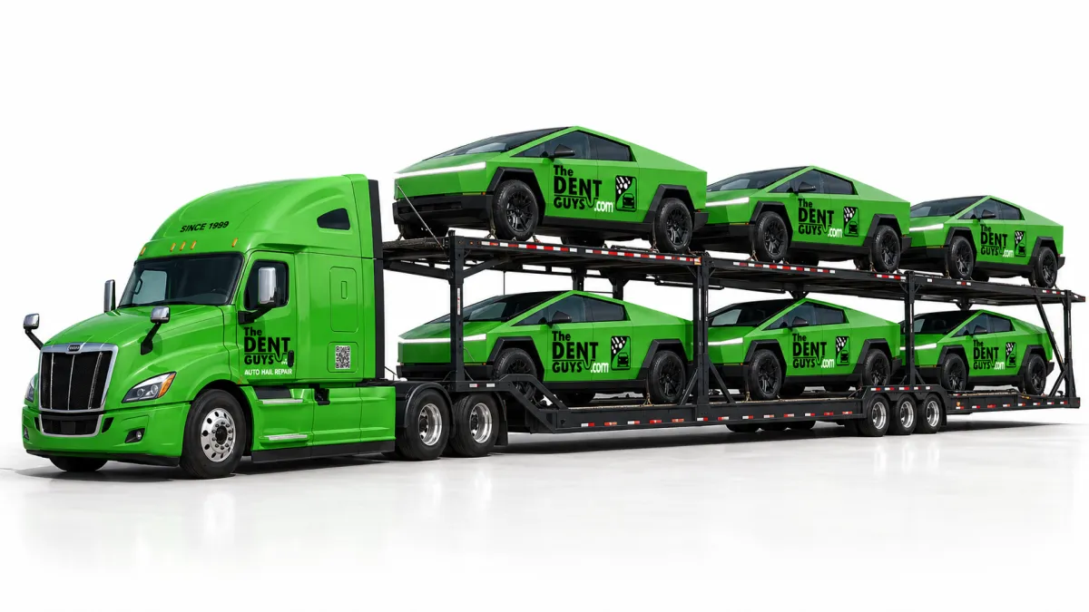 The Dent Guys Mobile Sales Fleet Hauler