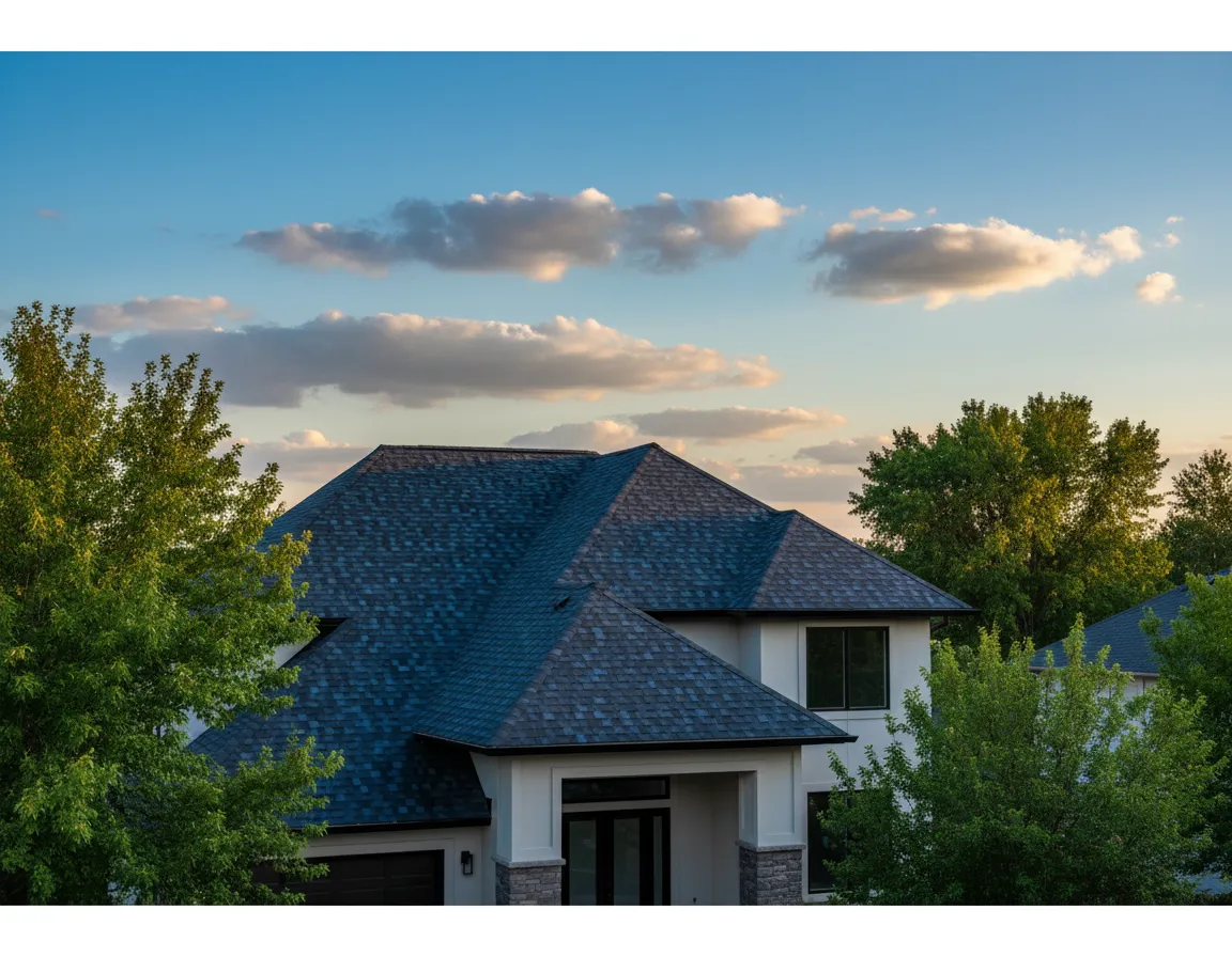 Completed roof replacement showcasing quality installation