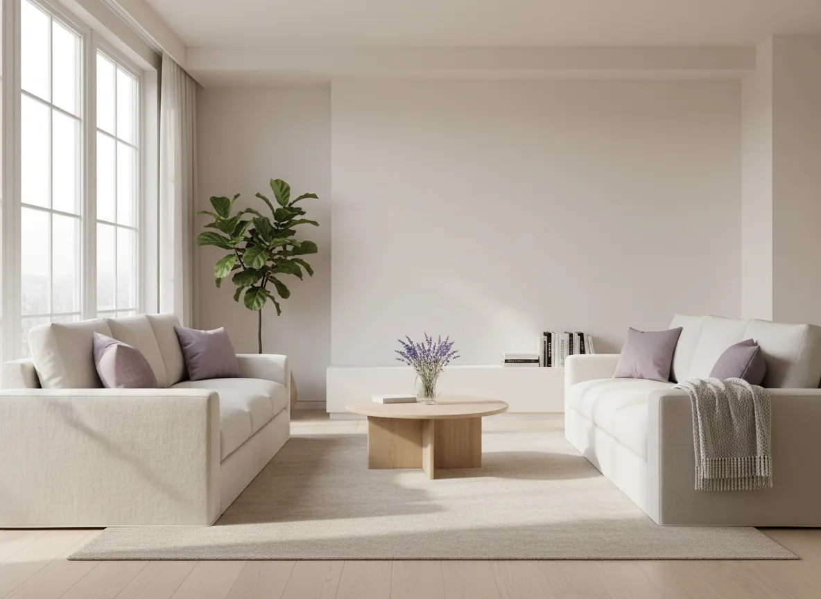 Clean, bright home interior