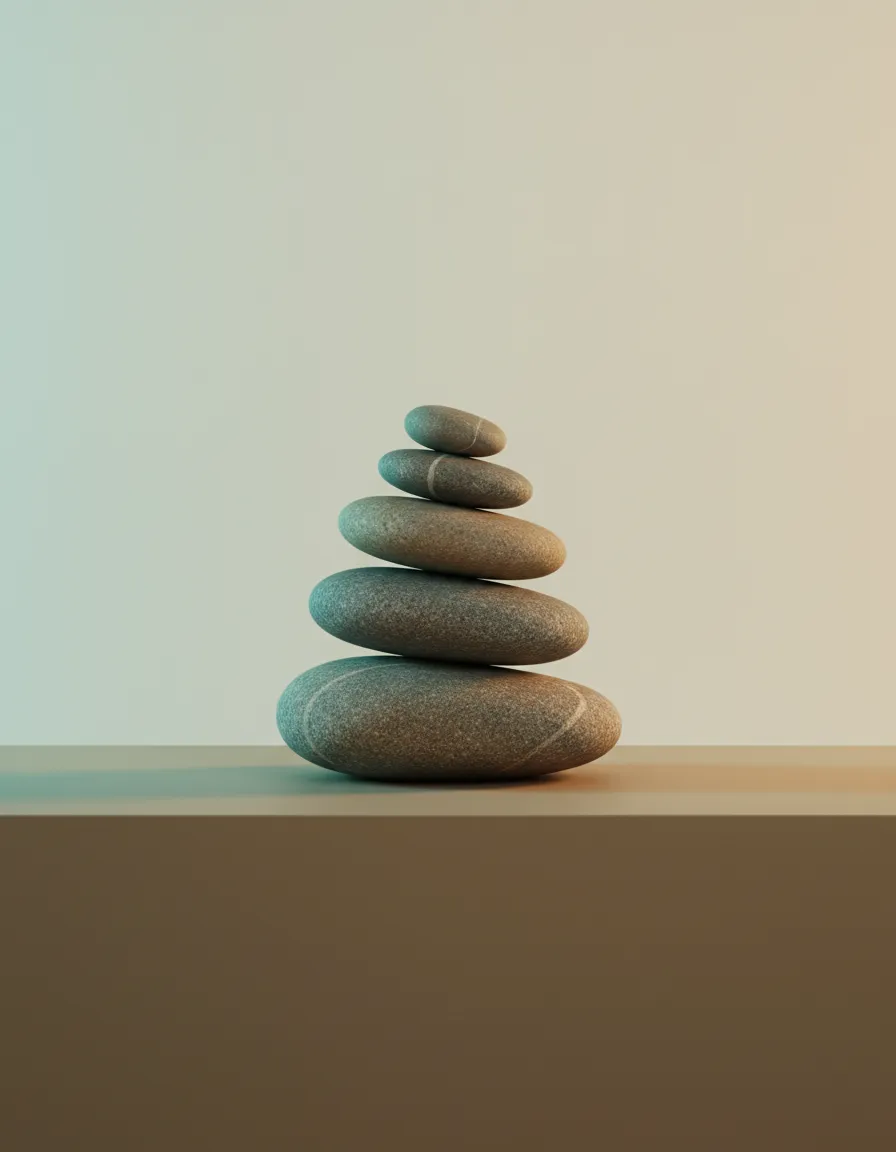 A subtle abstract representation of balance and physical load