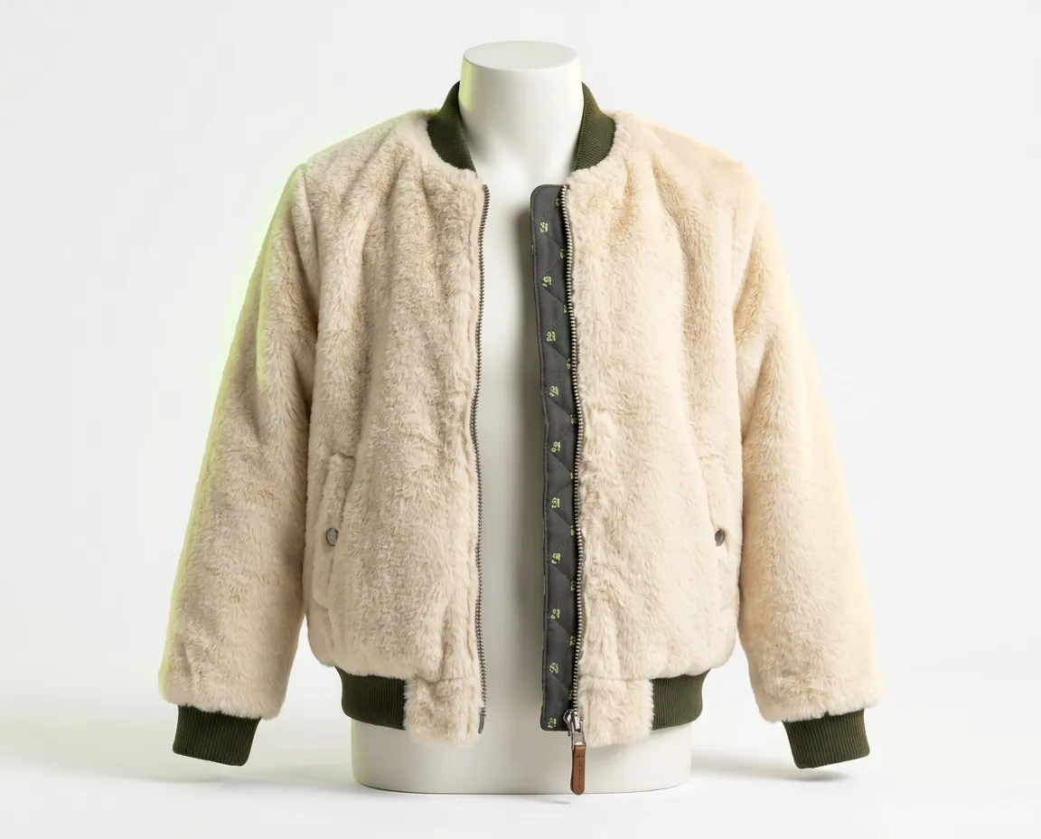 Chloé Girls Faux-Fur Bomber Jacket