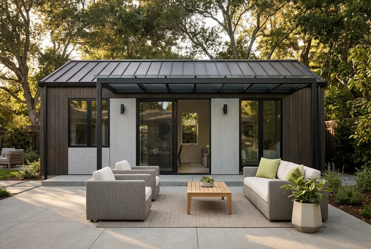 1-Bed Modern ADU with Patio Architecture