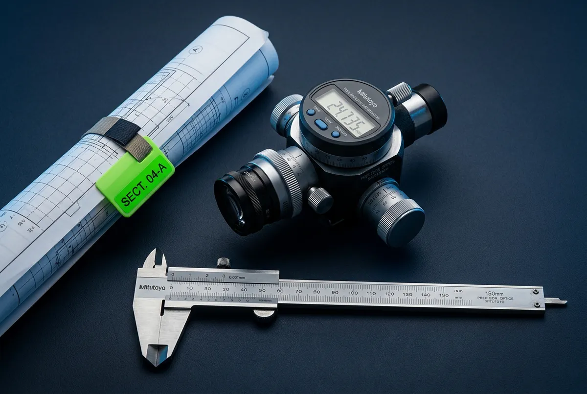 Engineering, Inspection & Technical Services - precision technical blueprints and optical measuring instruments