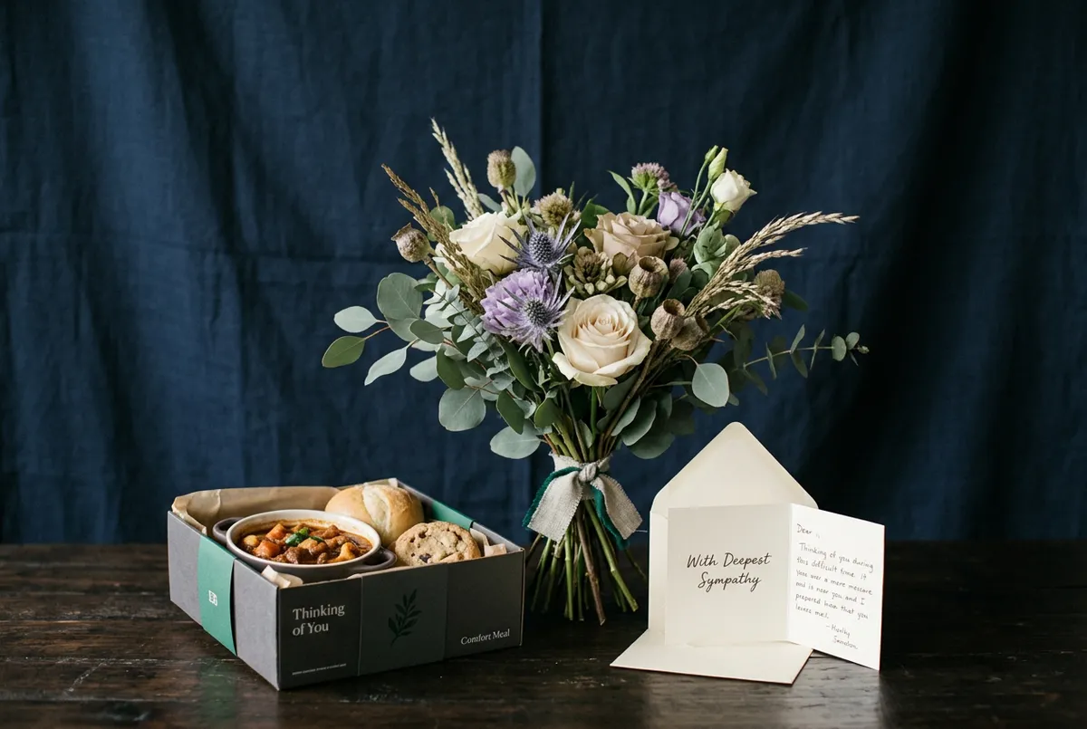 Sympathy and remembrance flowers, comforting meals and thoughtful gestures