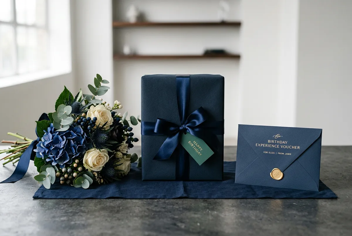 Birthday celebration gift and experience selection