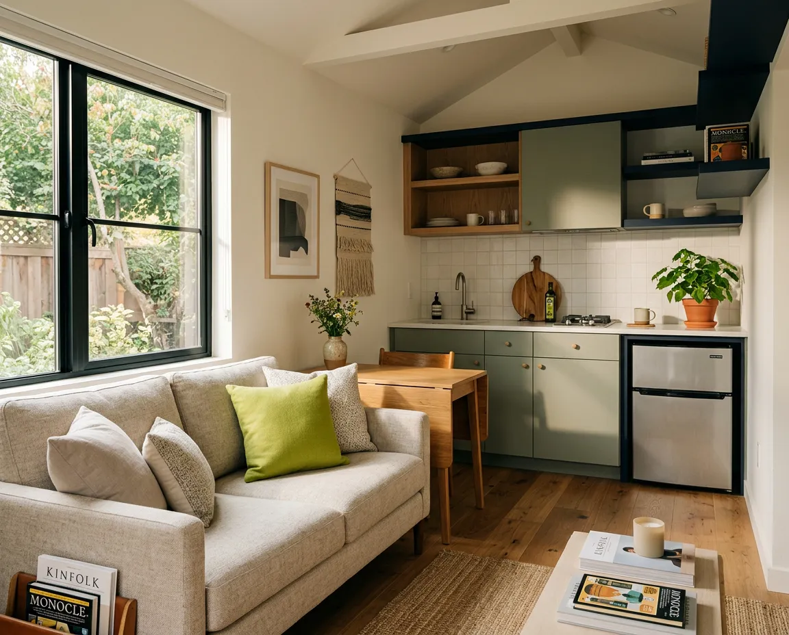 Furnished small space and ADU interior