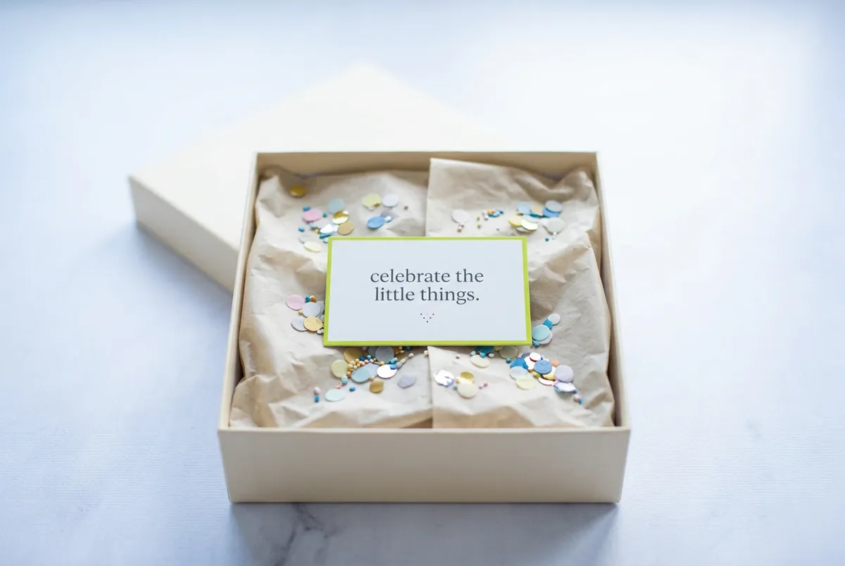 Celebration gift box and options