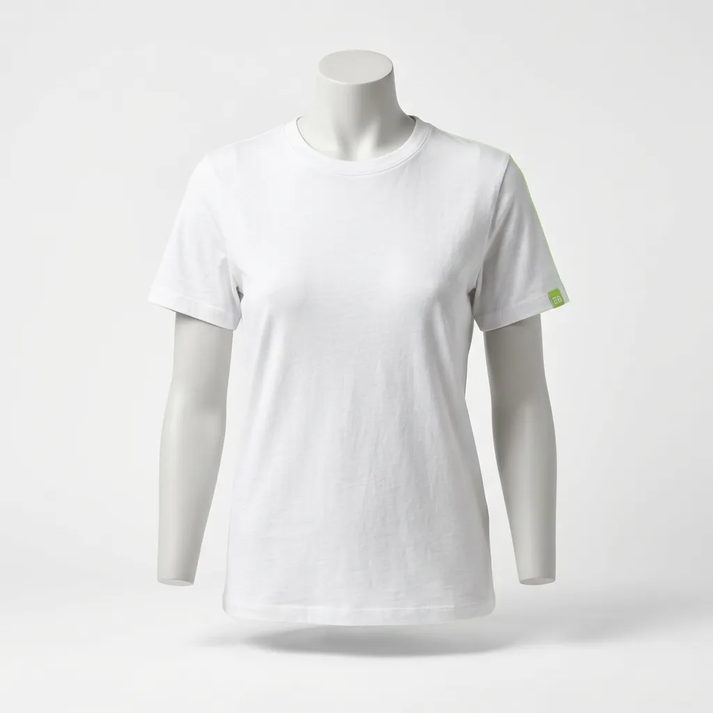 EB Signature Tee in Clean White - Heavyweight 280GSM Mockup