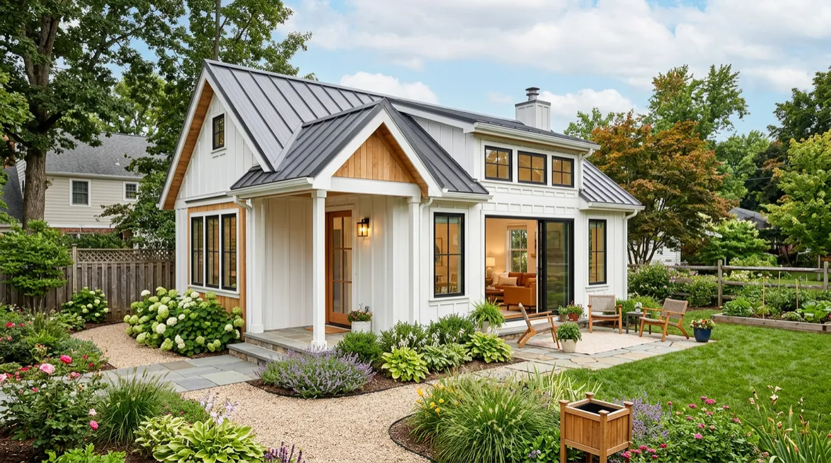 Rose Cottage 2 bed / 1 bath backyard ADU exterior — cottage-inspired accessory dwelling unit