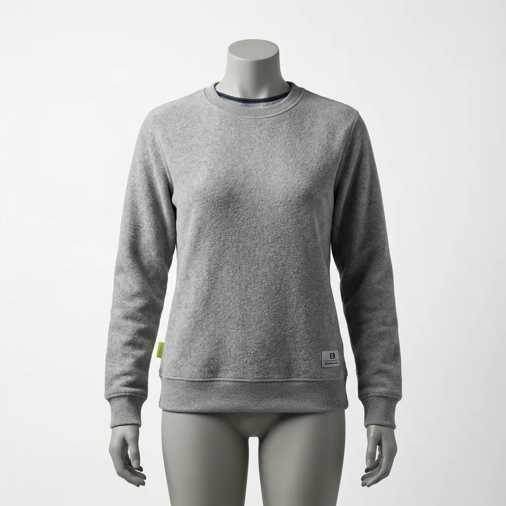 EB Minimalist Crewneck - 400GSM Custom Fleece Mockup