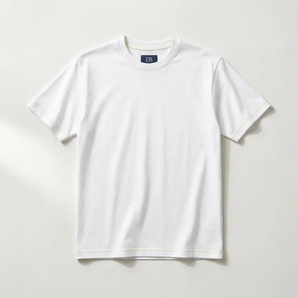 Signature Tee White minimalist mockup