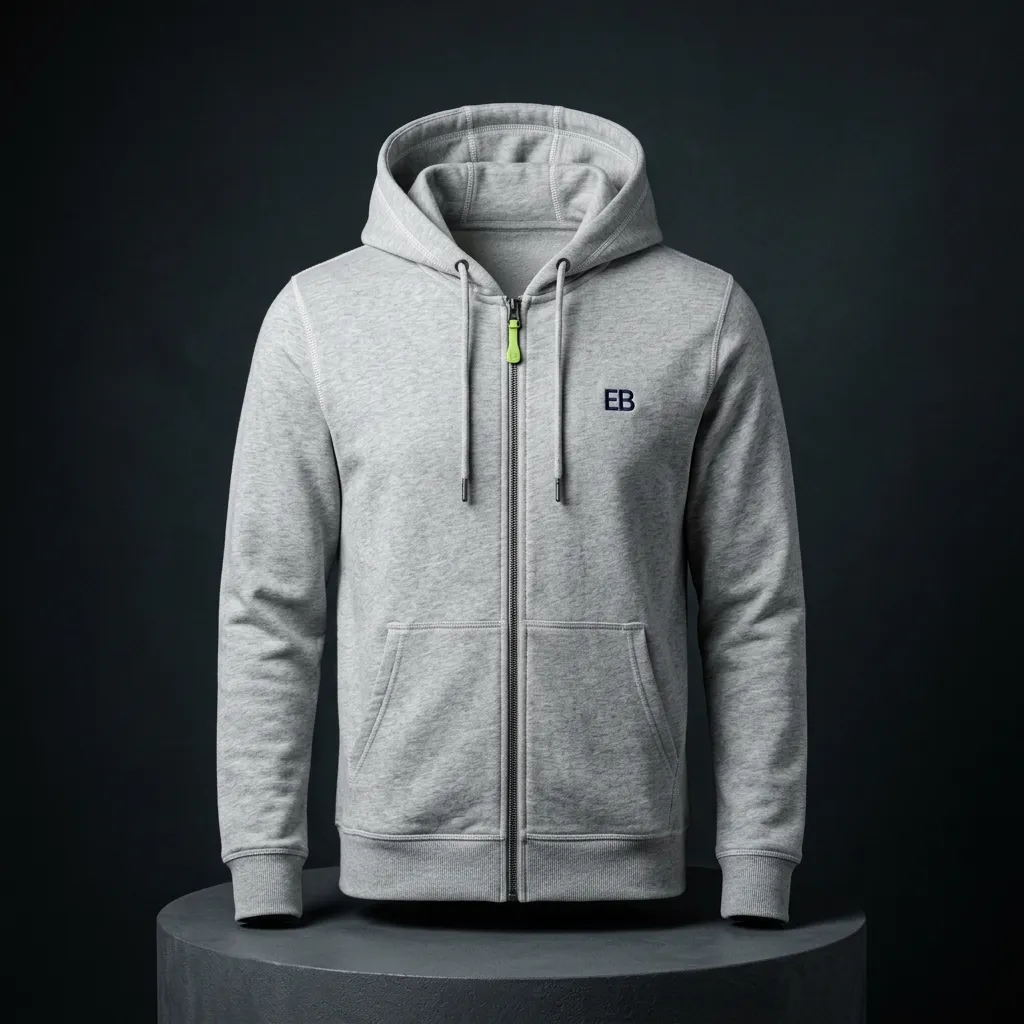 Utility Hoodie product mockup on clean studio background
