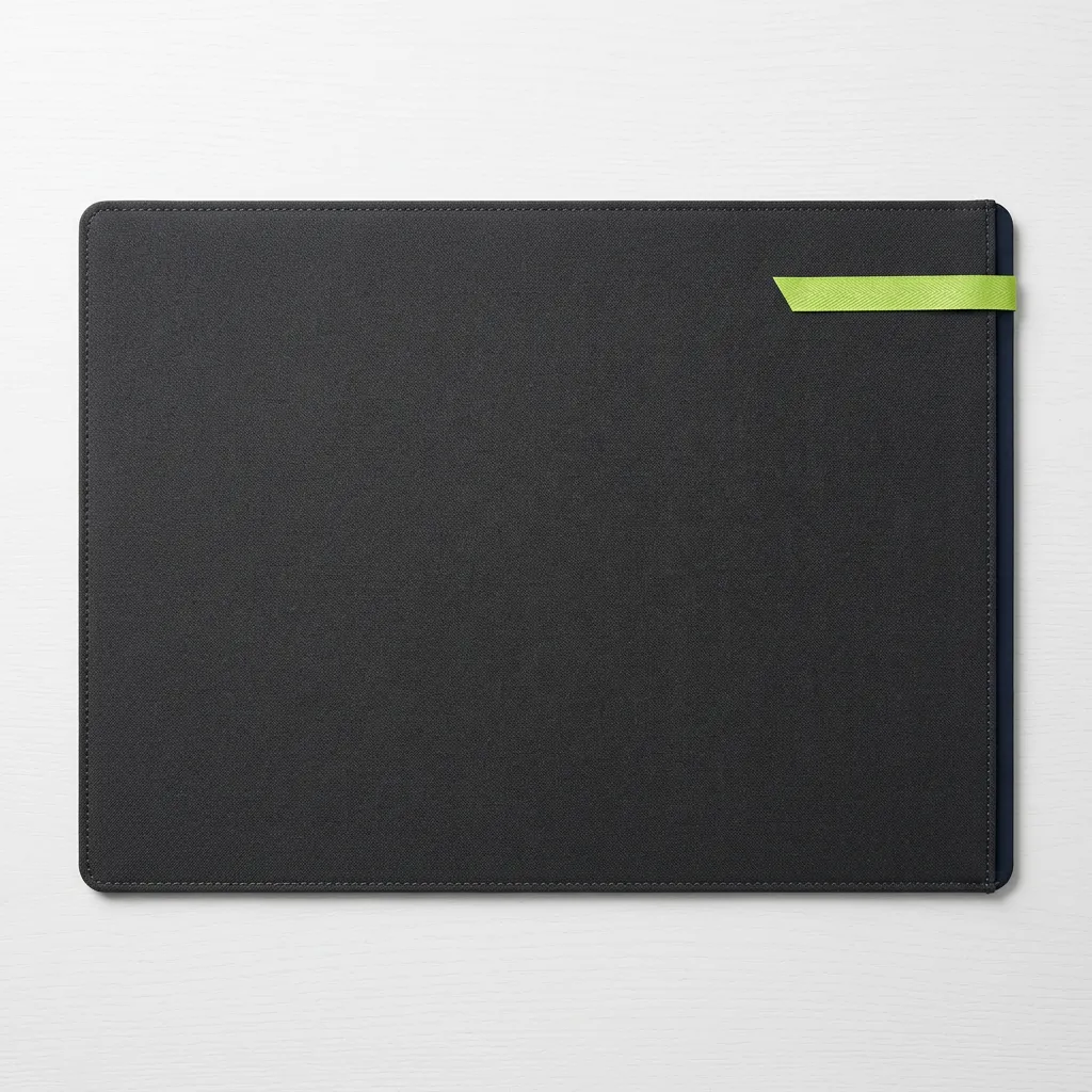 EB Precision Desk Pad overhead flat-lay mockup