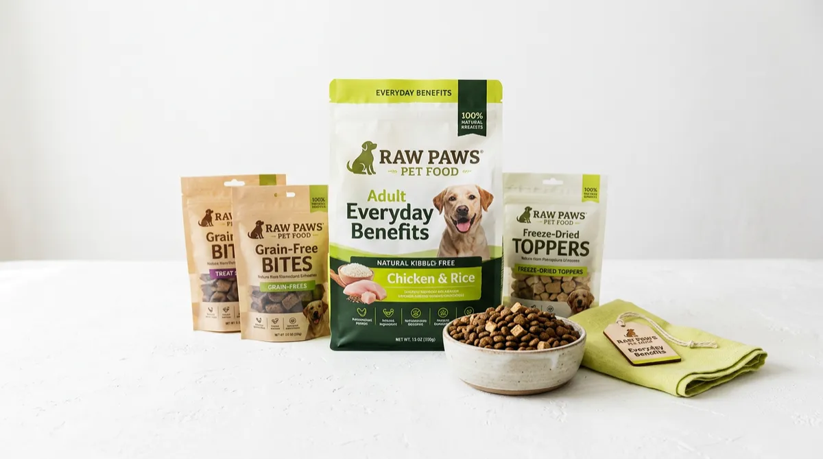 Raw Paws Pet Food premium assortment