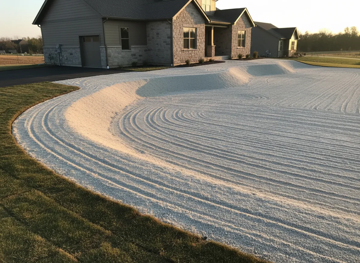 Yard reshaping and grading project