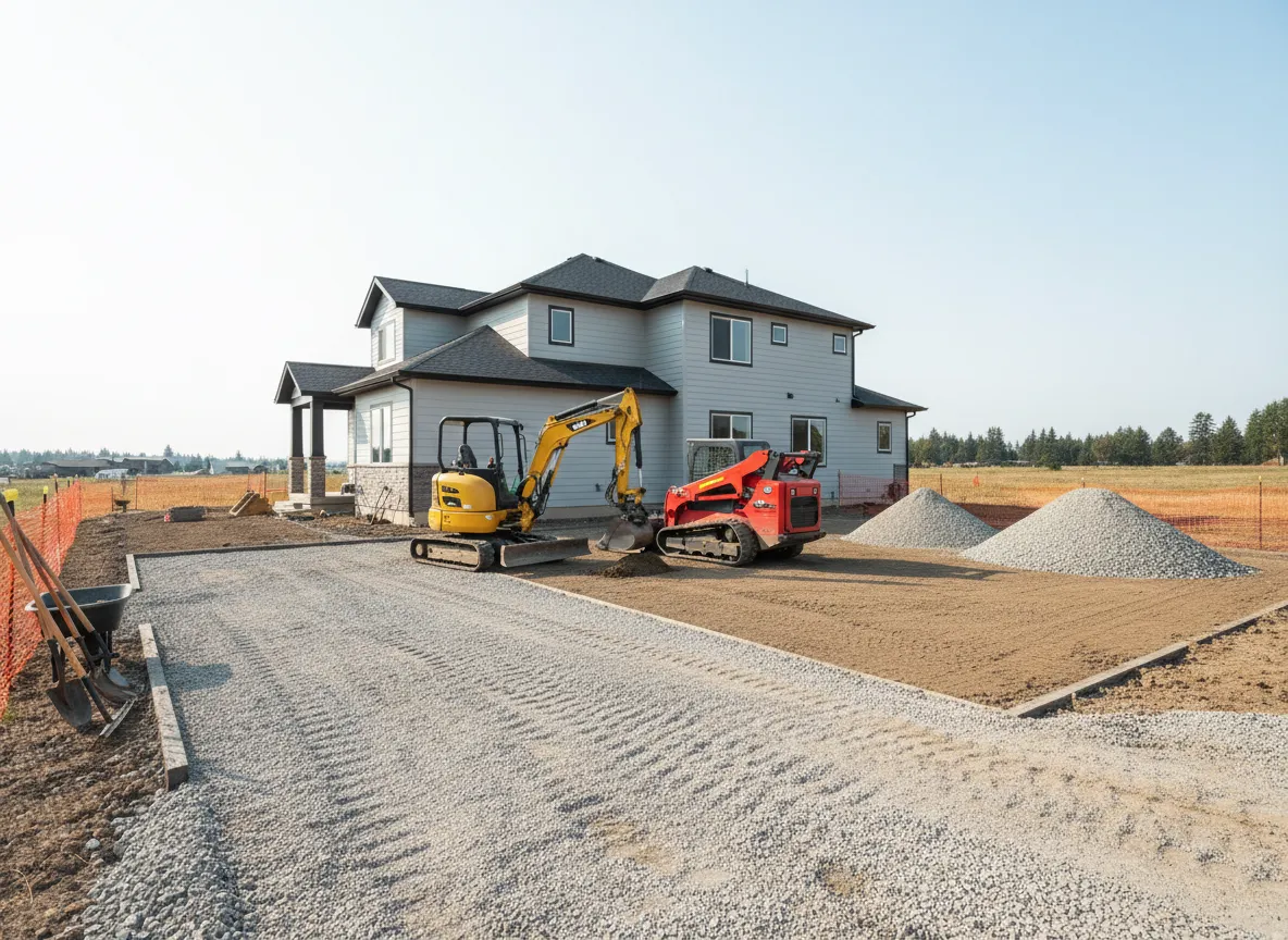 Driveway and pad excavation