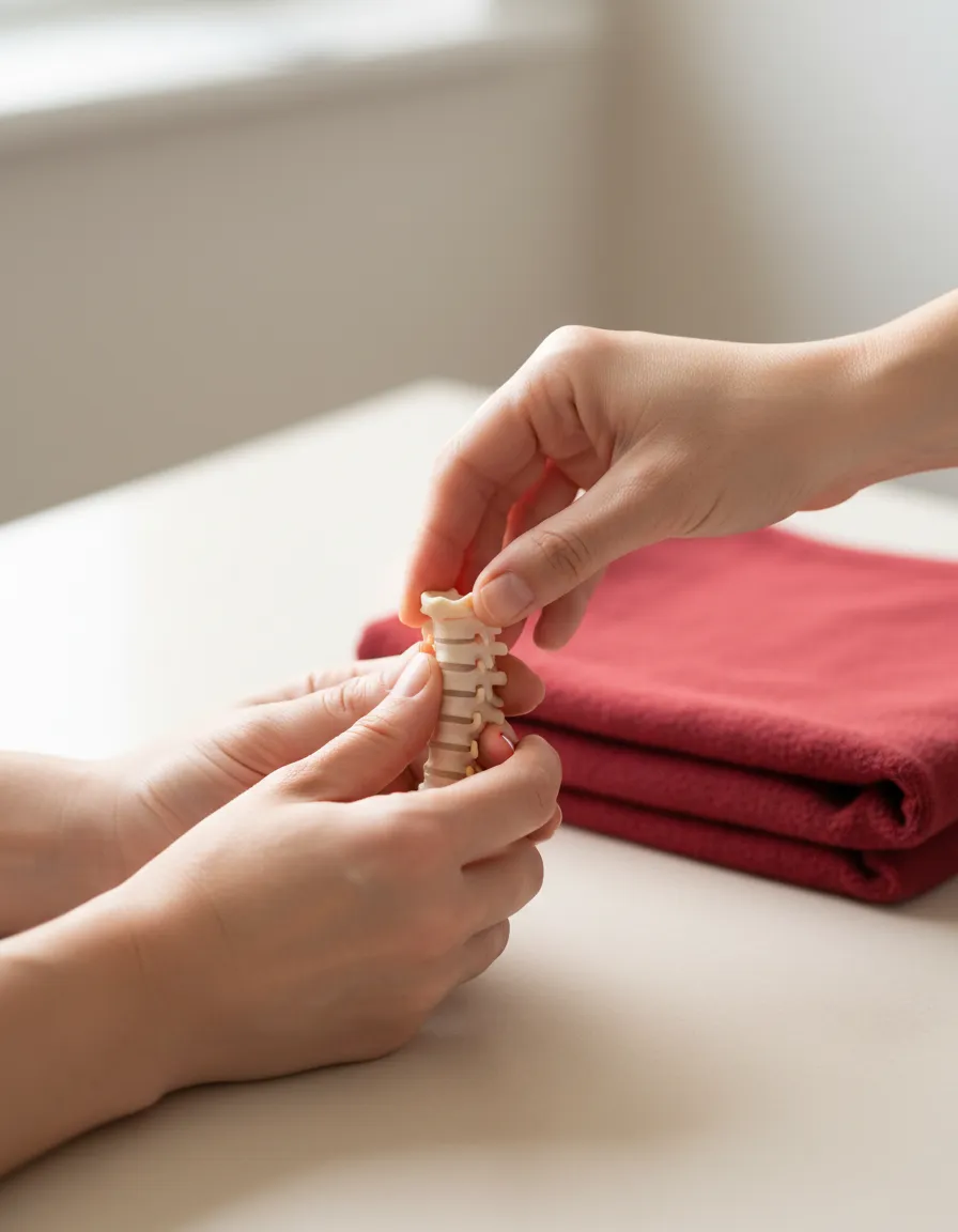 Upper cervical chiropractic care adjustment showing gentle correction method