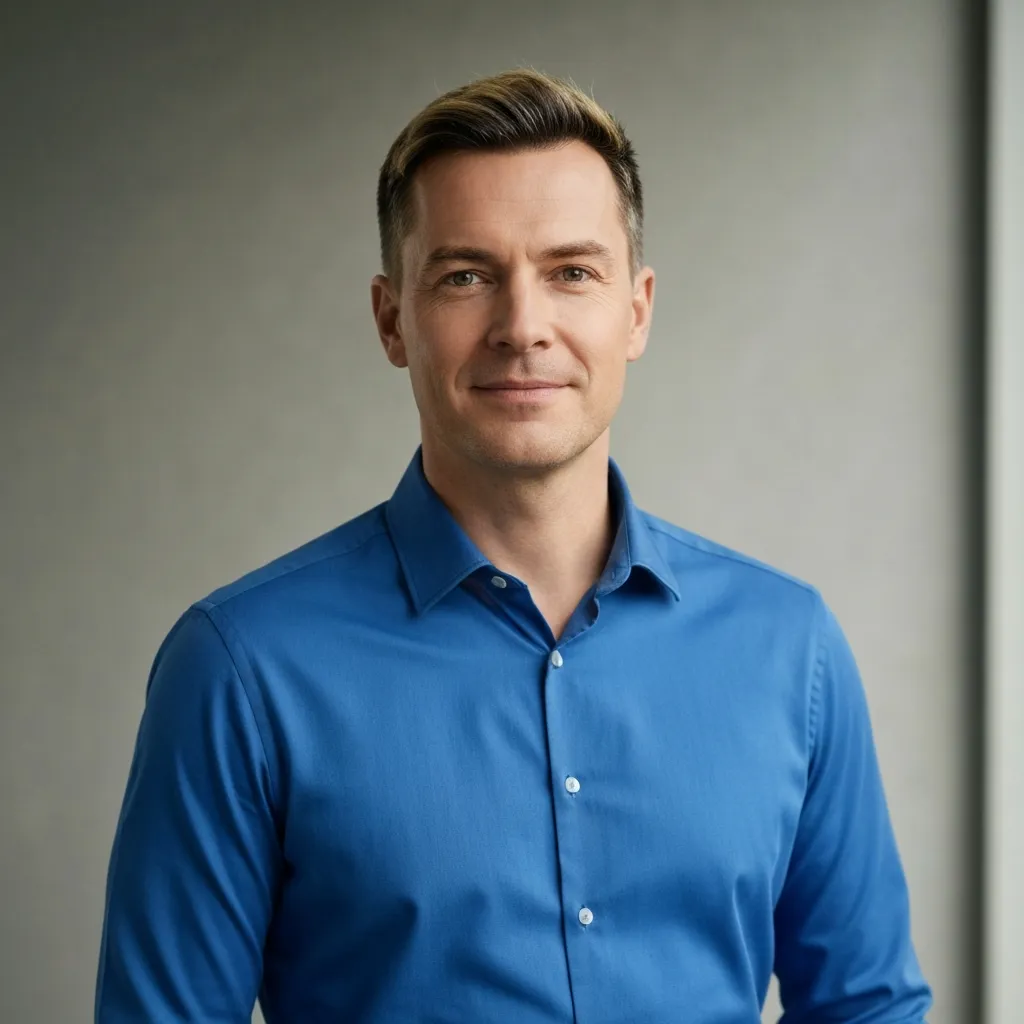 Avatar of a man in a blue shirt