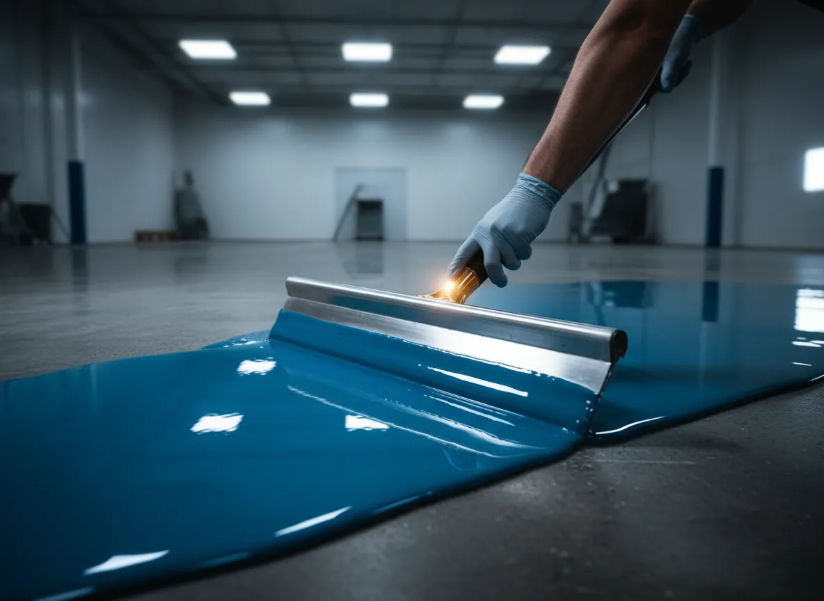 Pigmented Epoxy Base Coat Application
