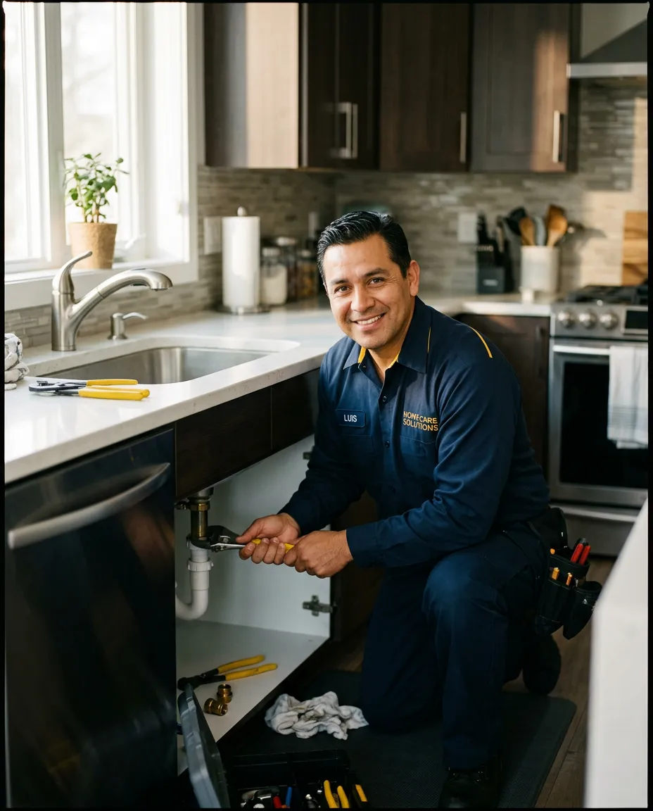 Juan realizando trabajos profesionales de mantenimiento para el hogar en Ciudad Juárez