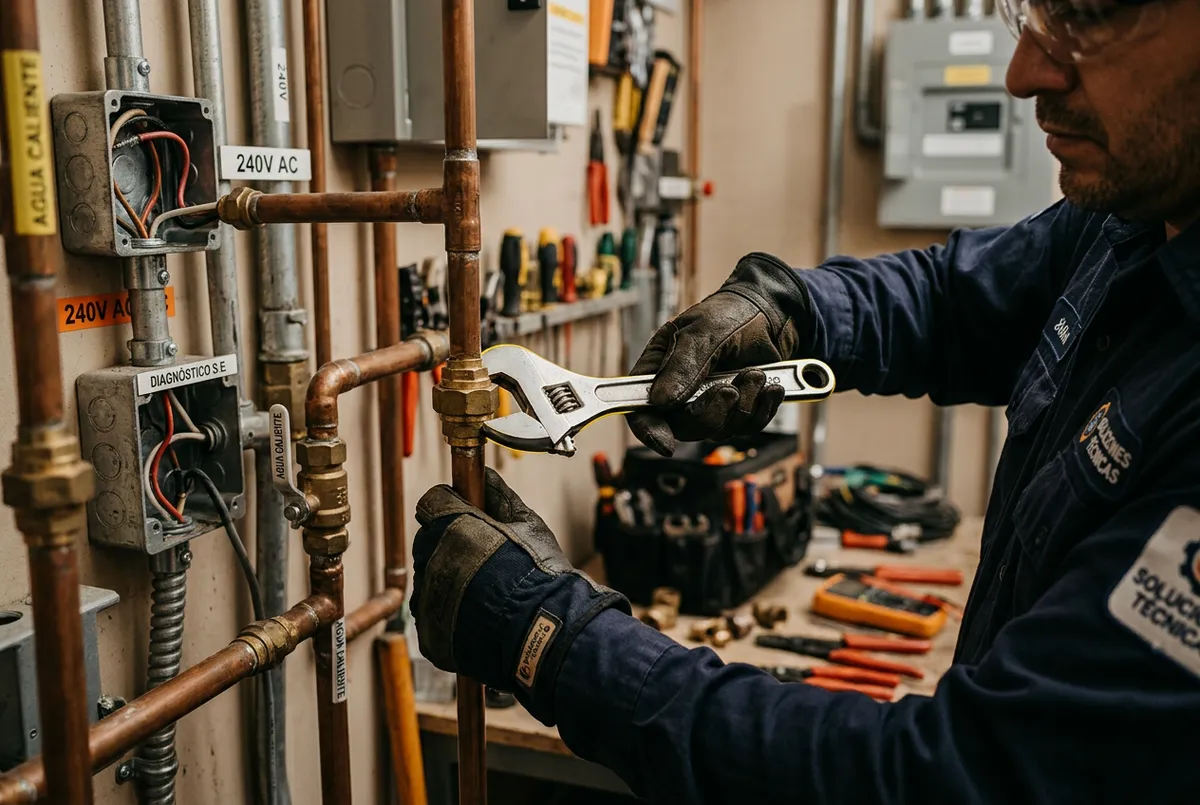 Diagnóstico técnico profesional de instalaciones eléctricas y fontanería