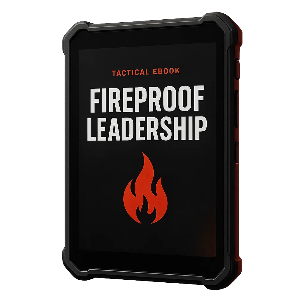 Fireproof Leadership Tactical eBook Mockup