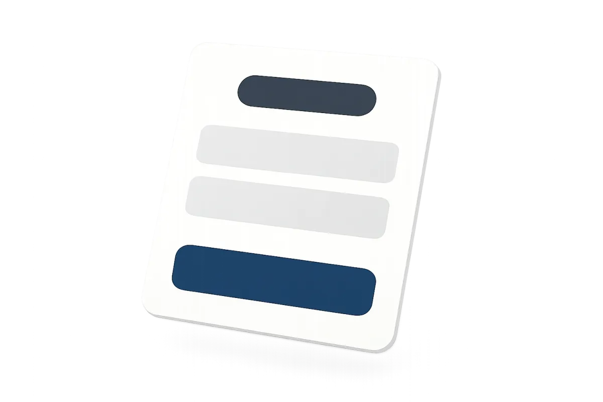 Isolated illustration of a signup form card for free trial conversion