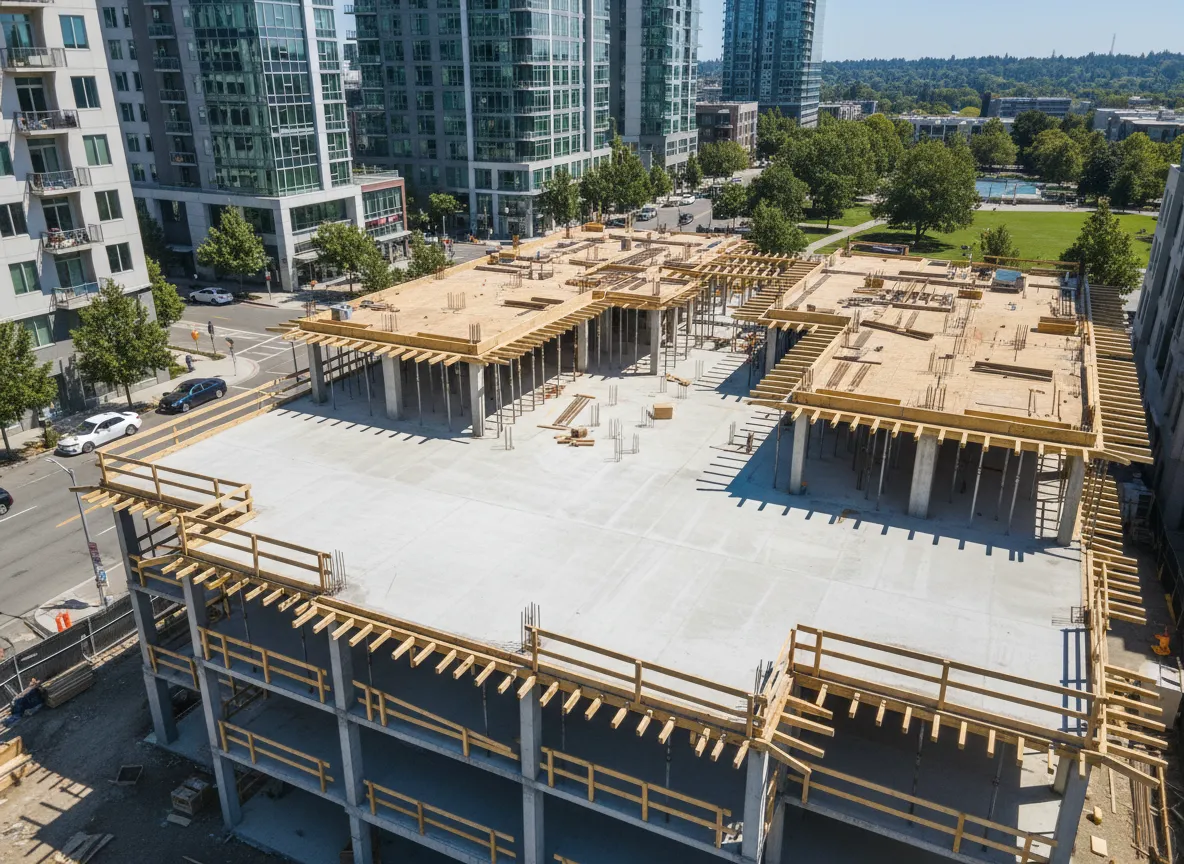 Multifamily podium concrete project by Vielman Concrete