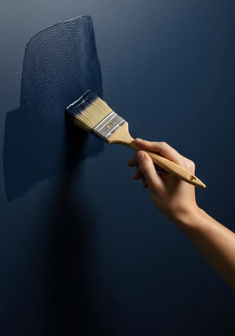 Artisan de MJC Peinture au travail avec précision