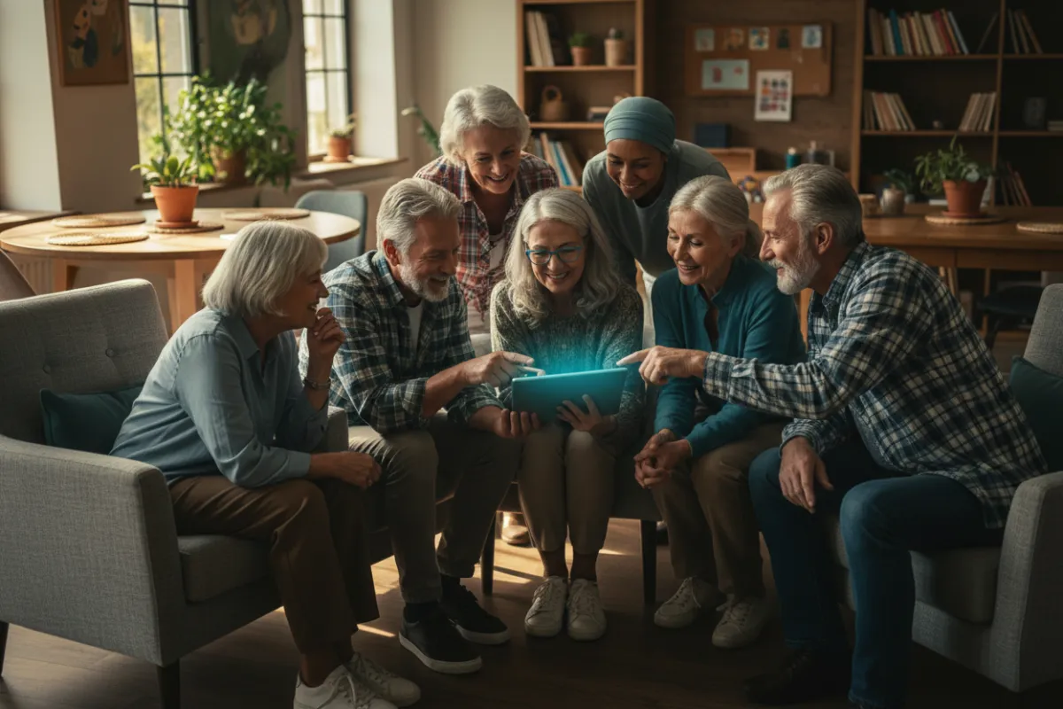 Seniors learning AI together