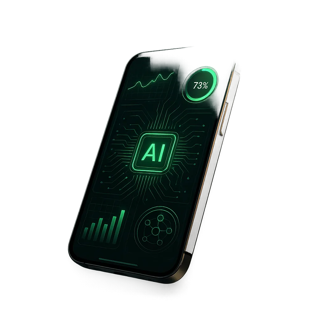 Premium AI smartphone visual