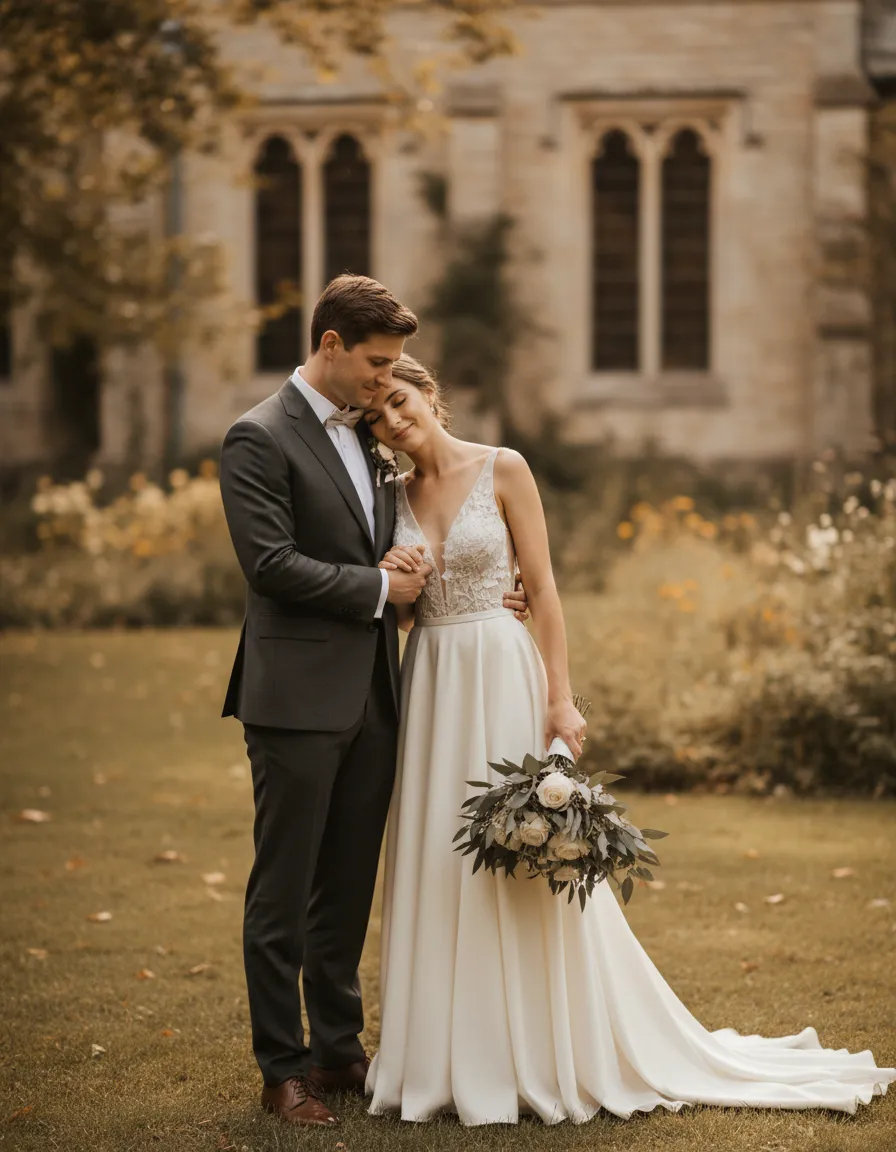 Elegant wedding photo
