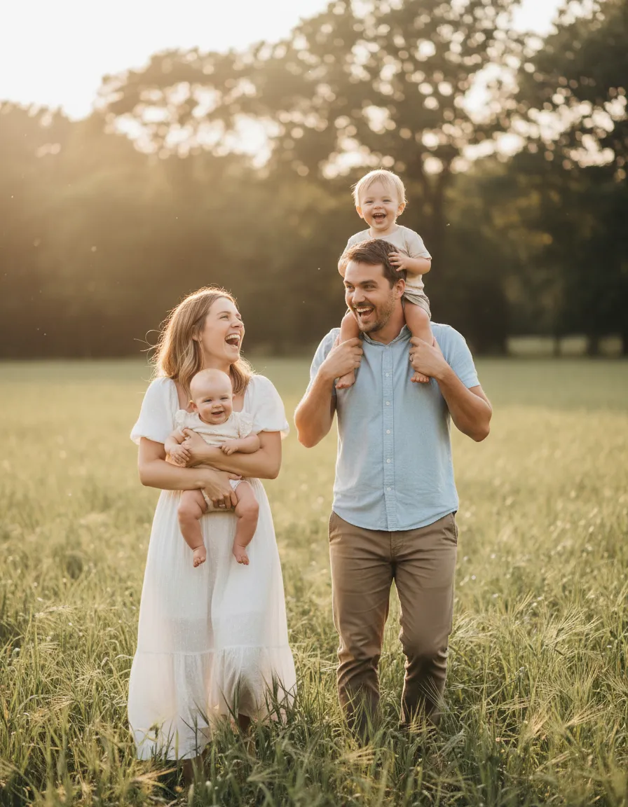 Family photography outdoors