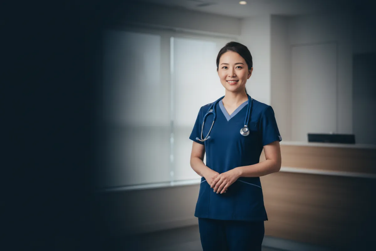 Medical professional in clinic