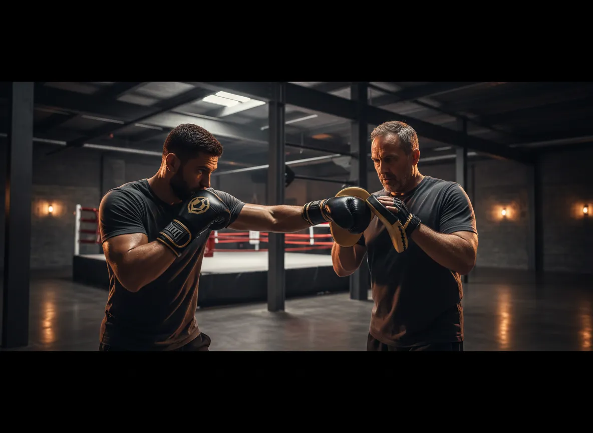 Intense technical boxing training at The Rise Academy