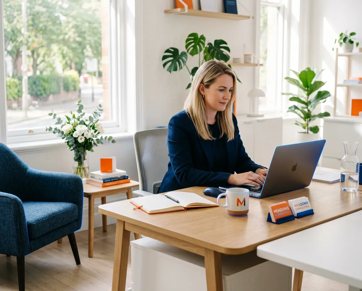 Modern local business office and collaborative workspace