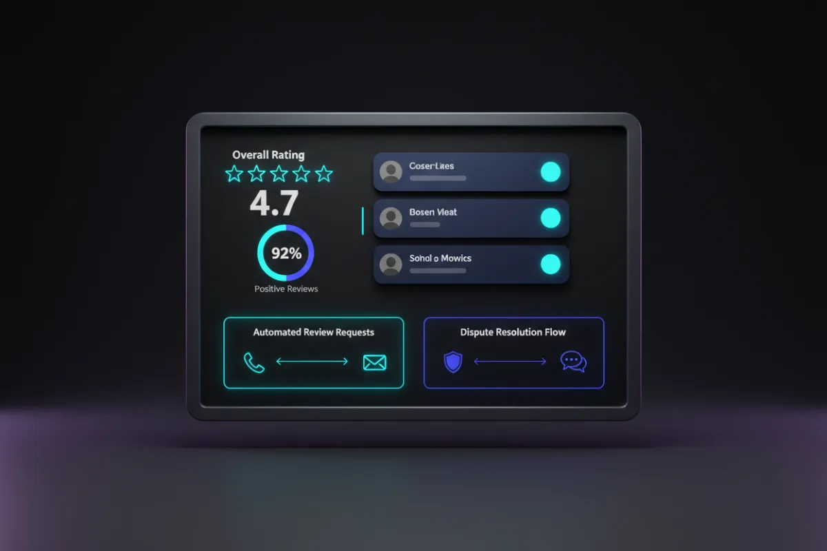 Review & Reputation System Dashboard Preview