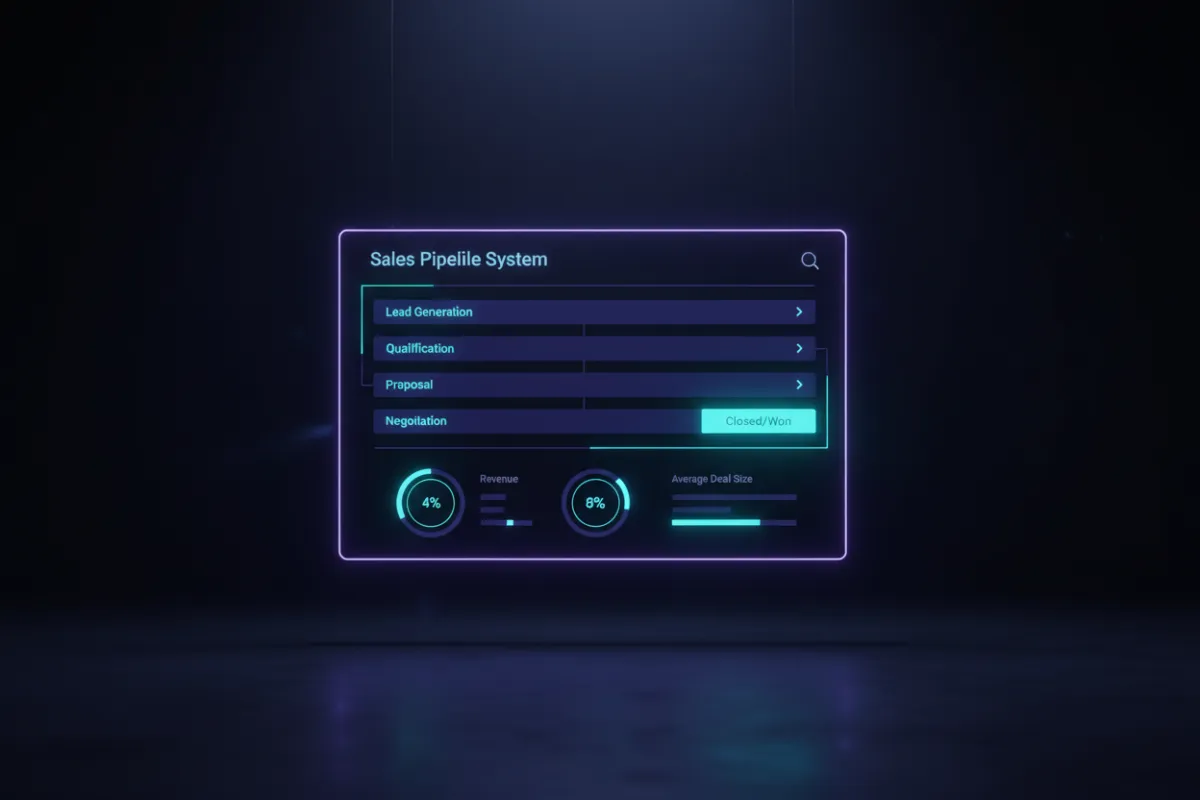 Sales Pipeline System Dashboard Preview